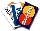 Visa, MasterCard and Discover Card
