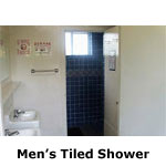 Seal Rocks RV Cove Restrooms - Men's Tiled Shower