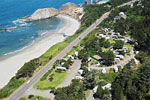 Aerial View of Seal Rocks RV Cove
